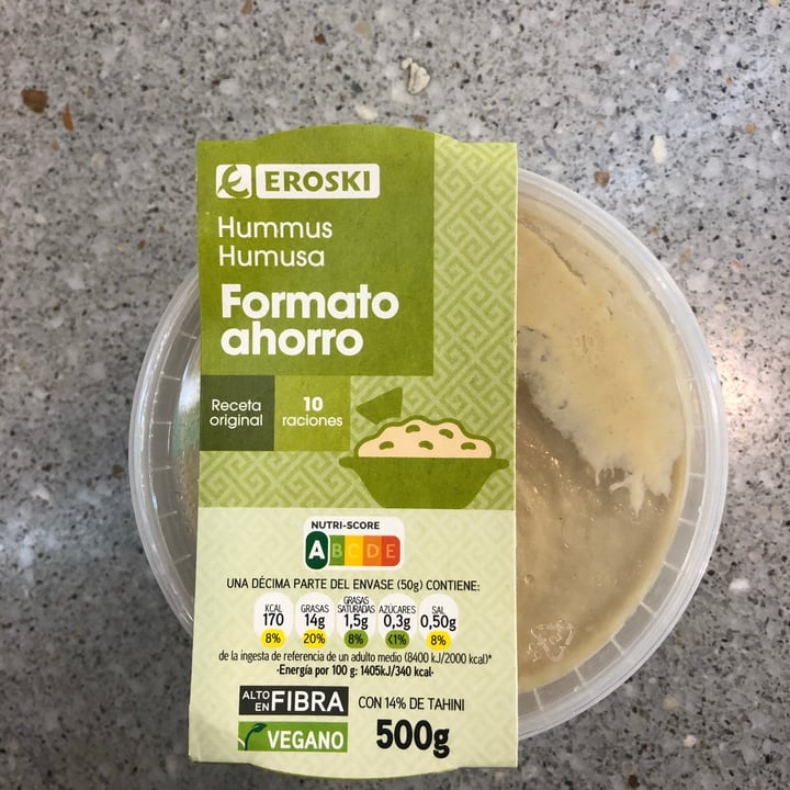 photo of Eroski Hummus Formato ahorro shared by @neil on  11 Mar 2021 - review