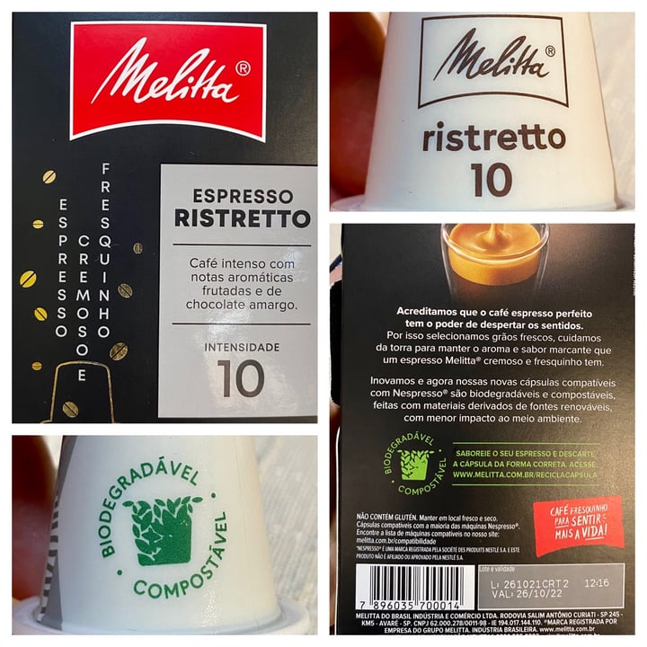 photo of Melitta Café capsula espresso ristreto shared by @lsh0sp on  09 May 2022 - review