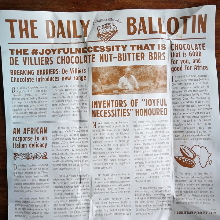 review photo of De Villiers Chocolate De Villiers Sea Salt & Caramel chocolate shared by @nolaj on 05 Dec 2021 - review