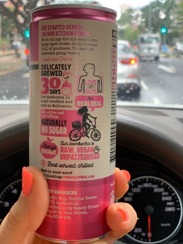 photo of Remedy Kombucha Raspberry Lemonade shared by @jannemojo on  11 Feb 2020 - review