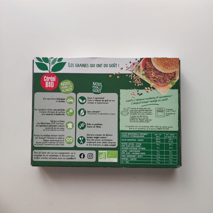 review photo of Céréal Bio Cœur de Burger L'Original shared by @zulan on 14 May 2022 - review