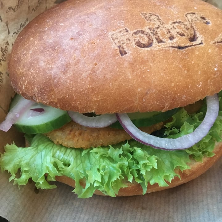 photo of Forky's Chick‘n Burger shared by @weganerin on  25 Sep 2020 - review
