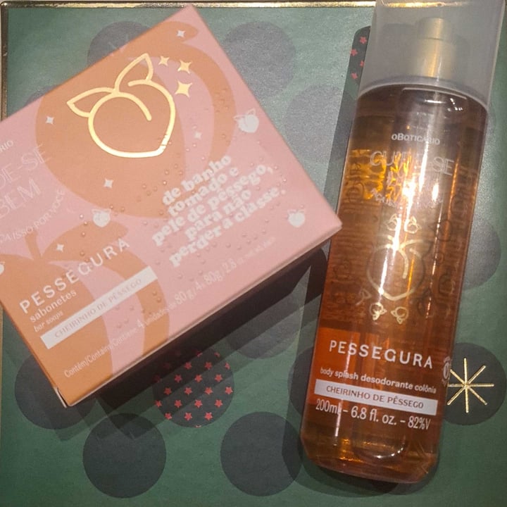 photo of O Boticário Body splash pessegura shared by @patypoletto on  11 Dec 2022 - review