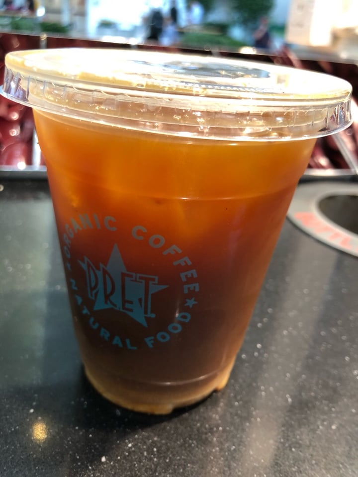 photo of Pret A Manger (Terminal 3) Ice americano with soy milk shared by @makthemak on  23 Jun 2019 - review