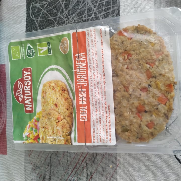 photo of Natursoy Cereal Burger shared by @veggieemma on  26 Aug 2020 - review