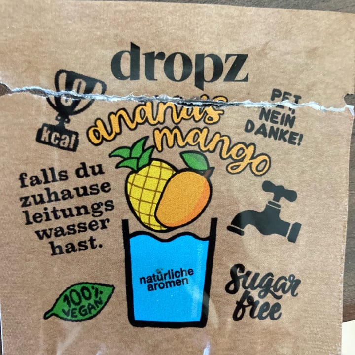 photo of dropz wasser mit ananas mango shared by @abi88 on  18 Sep 2022 - review