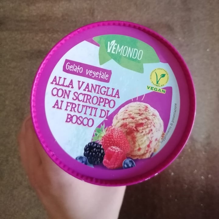 photo of Vemondo  Gelato alla Vaniglia con Sciroppo ai Frutti di bosco shared by @saracrt on  02 Aug 2022 - review