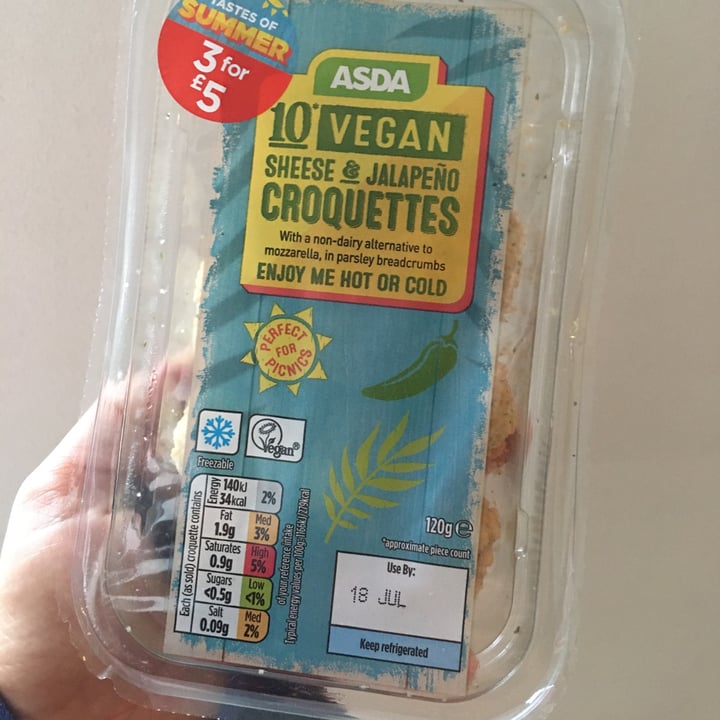photo of ASDA Sheese and jalepeño croquettes shared by @sandra666 on  02 Aug 2021 - review