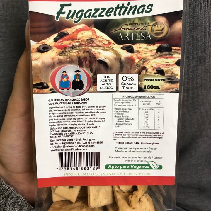 photo of Artesa Fugazzettinas shared by @margenco on  25 Jul 2021 - review