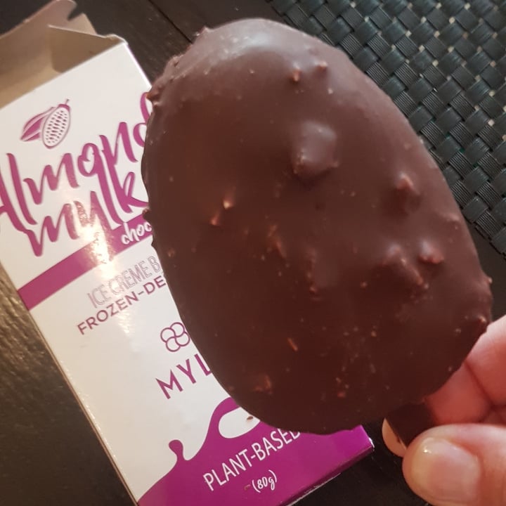 photo of Mylk Ice Cream  Almond mylk chocolate ice cream bar shared by @lkapelari on  17 Oct 2021 - review