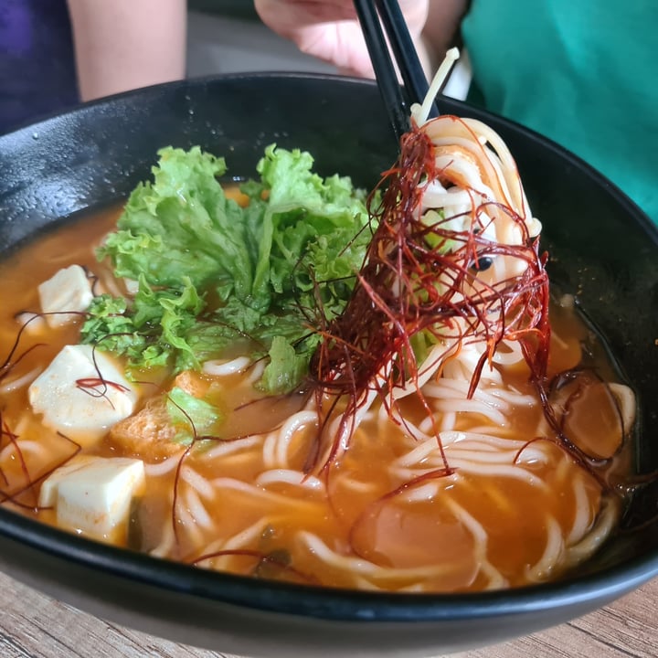 photo of Saute-San Spicy Miso Ramen shared by @gretchforveg on  08 Oct 2020 - review
