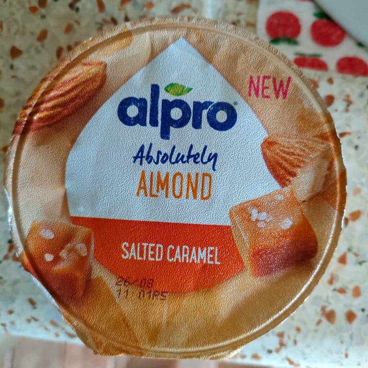 photo of Alpro Absolutely almond salted caramel shared by @veganadvisor on  13 Aug 2022 - review