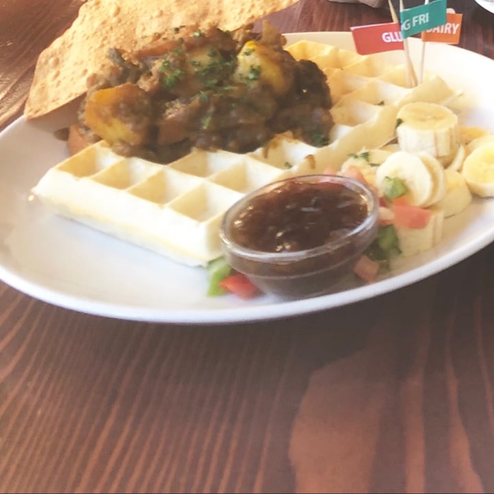 photo of The Waffle House Mild Vegetable Curry Waffle shared by @saveg on  26 Nov 2022 - review