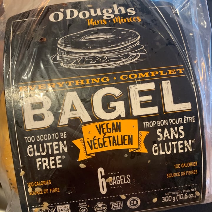 photo of O’Doughs Everything Bagel Thins shared by @tszedlak on  29 Oct 2020 - review