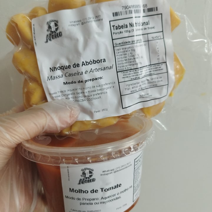 photo of Nhoque vegano Nhoque artesanal de Abóbora shared by @angelcoxinhavegana on  28 May 2022 - review