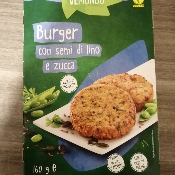 photo of Vemondo  Burger Semi di Lino e Zucca shared by @esterdoppiaw on  12 Sep 2022 - review