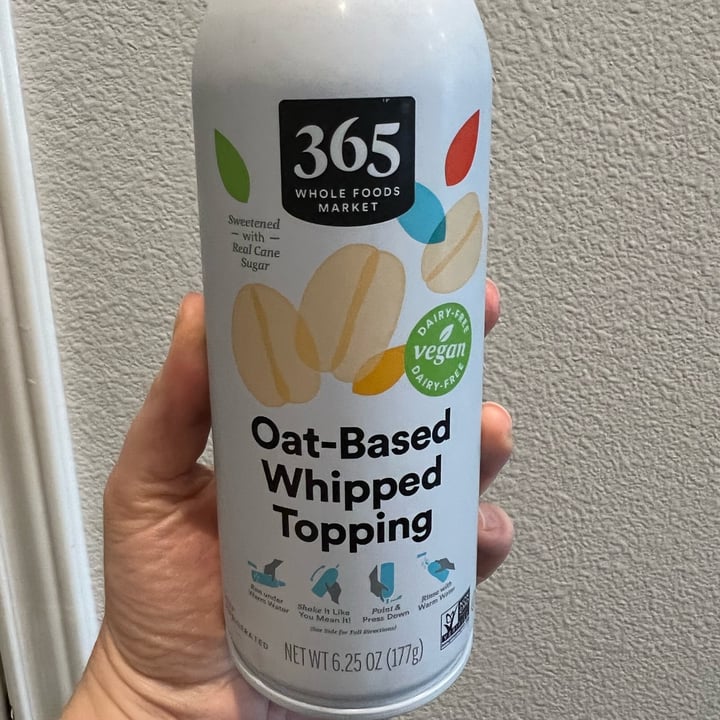 review photo of 365 Whole Foods Market Oat Based Whipped Topping shared by @fernandasilveira on 07 May 2022 - review