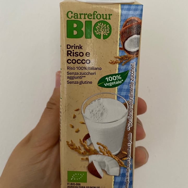 photo of Carrefour Bio Bevanda Vegetale A Base Di Cocco E Riso shared by @cilla98 on  27 Sep 2021 - review