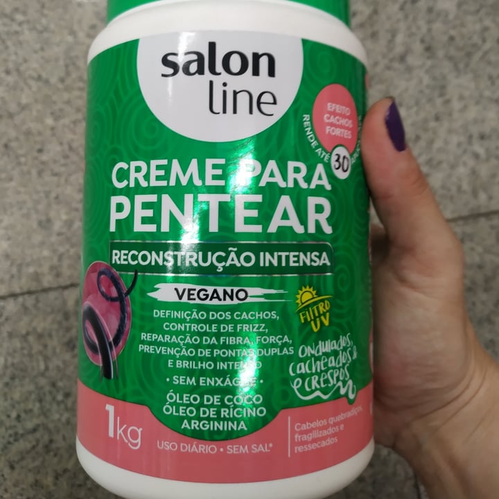 review photo of Salon line Creme para Pentear Reconstrução Intensa shared by @naninha123 on 08 May 2022 - review
