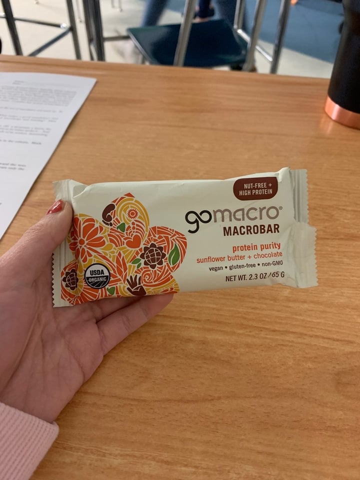 photo of GoMacro Protein Purity shared by @gaxcelson on  16 Jan 2020 - review