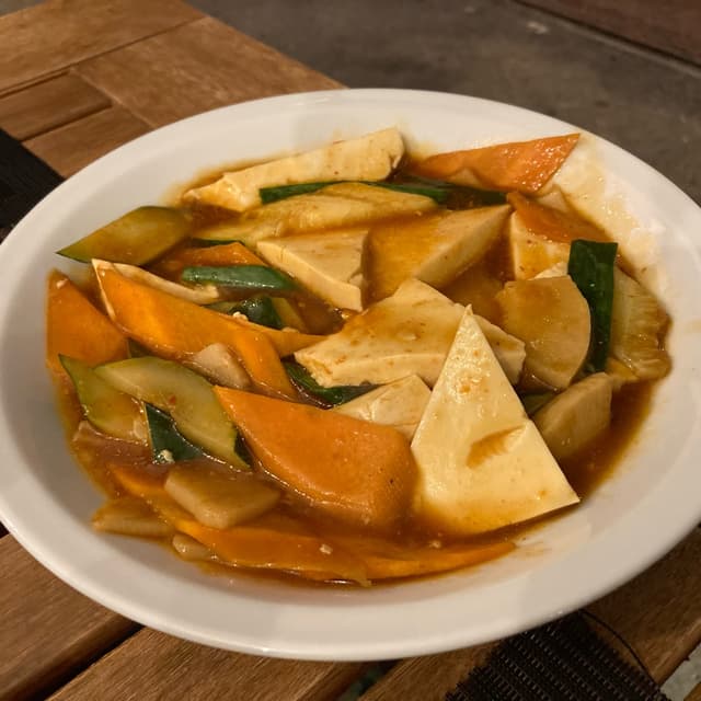 Foto del plato “tofu piccante”