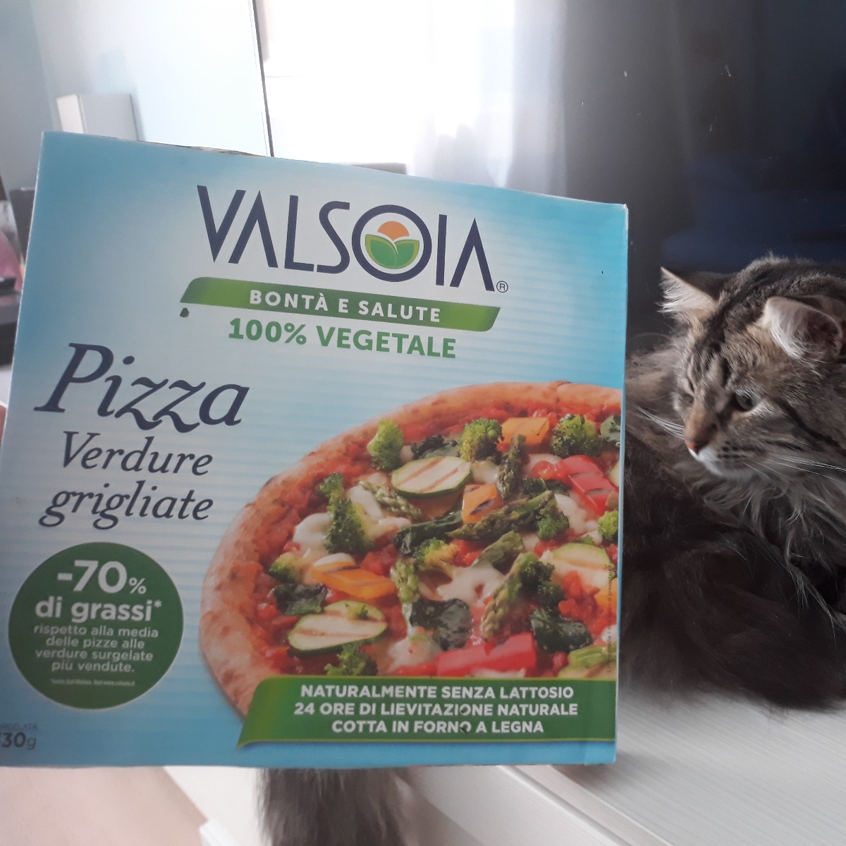 Pizza Vegetale Surgelata Senza Lattosio con Verdure Grigliate - Valsoia