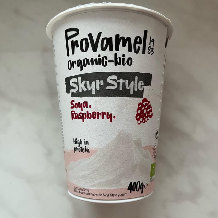 photo of Provamel skyr style raspberries shared by @lori135 on  22 Oct 2022 - review