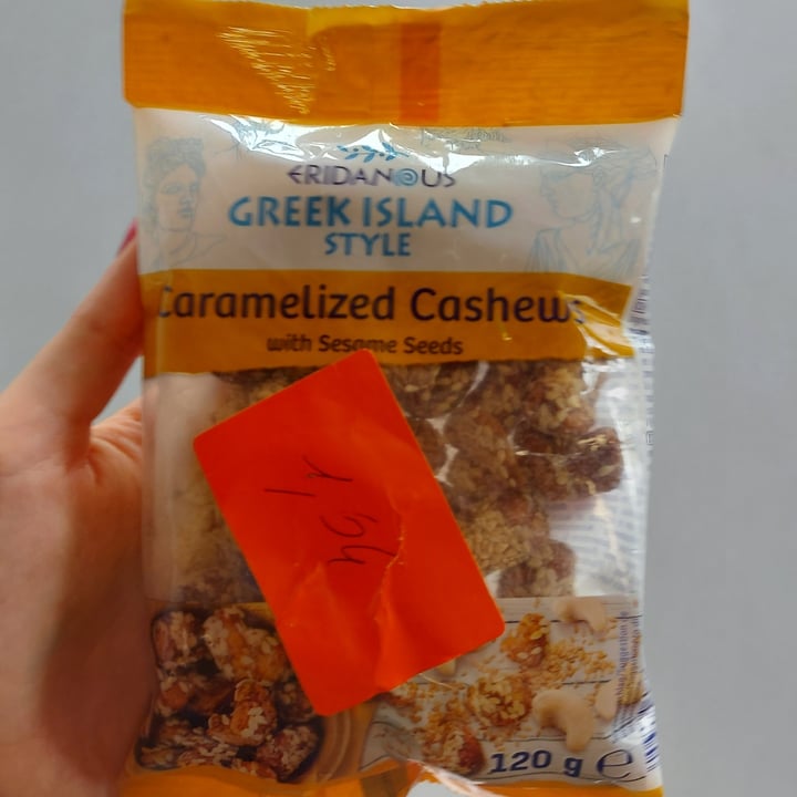 photo of Eridanous caramelised cashews with sesame seeds shared by @elenusi on  18 Mar 2022 - review