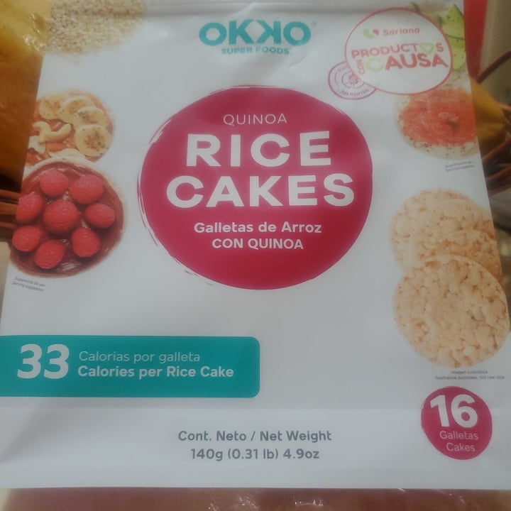 photo of Okko Super Foods Rice Cakes con Quinoa shared by @jn579 on  03 Jun 2021 - review