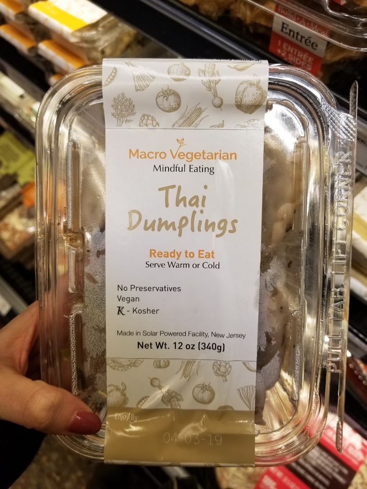 photo of Whole Foods Market Macro vegetarian Thai Dumplings shared by @lizmaselli on  30 Mar 2019 - review