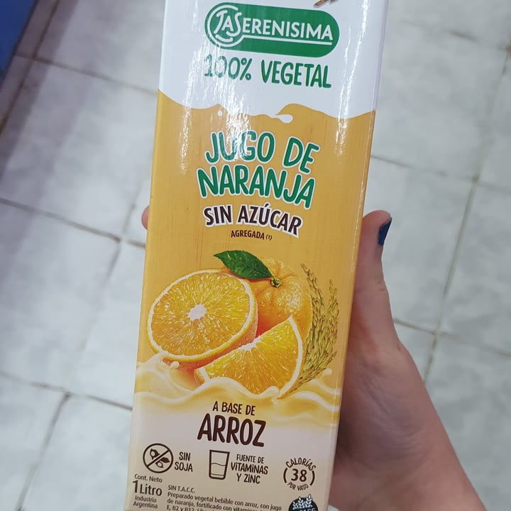 review photo of La Serenísima Jugo De Naranja a Base de Arroz shared by @soyvelen on 21 Oct 2021 - review