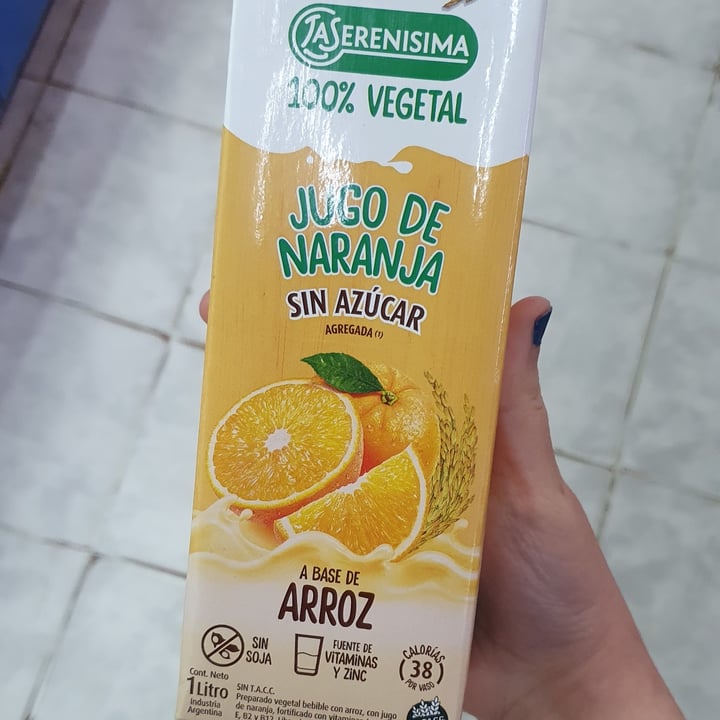 photo of La Serenísima Jugo De Naranja a Base de Arroz shared by @soyvelen on  21 Oct 2021 - review