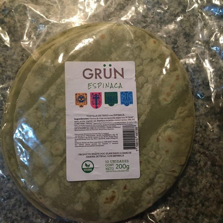 review photo of Grün Orgánico Pan árabe con espinaca shared by @carlabaigorria on 27 Apr 2022 - review