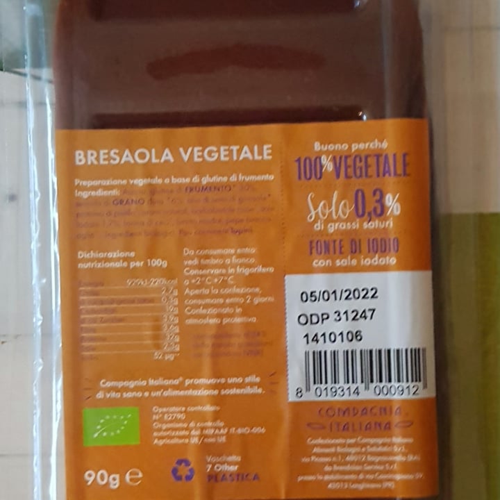 review photo of Compagnia Italiana Bresaola vegetale shared by @iaialuna on 28 Nov 2021 - review