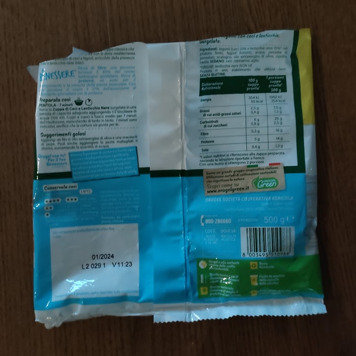 photo of Orogel Virtù di zuppa - Ceci E Lenticchie Nere shared by @jessicadevecchi on  30 Jun 2022 - review