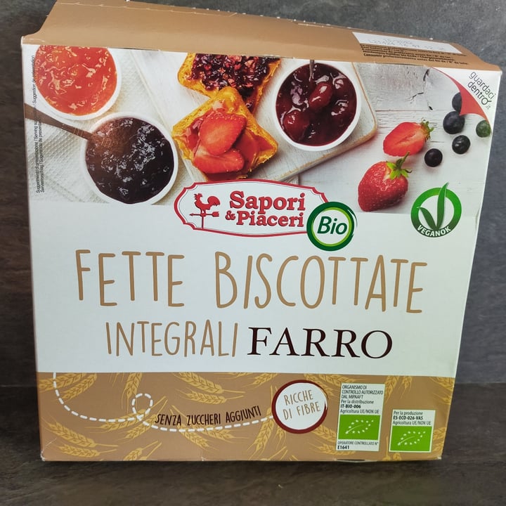 photo of Sapori&piaceri Bio Fette Biscottate Integrali Farro shared by @lucar on  11 Apr 2022 - review