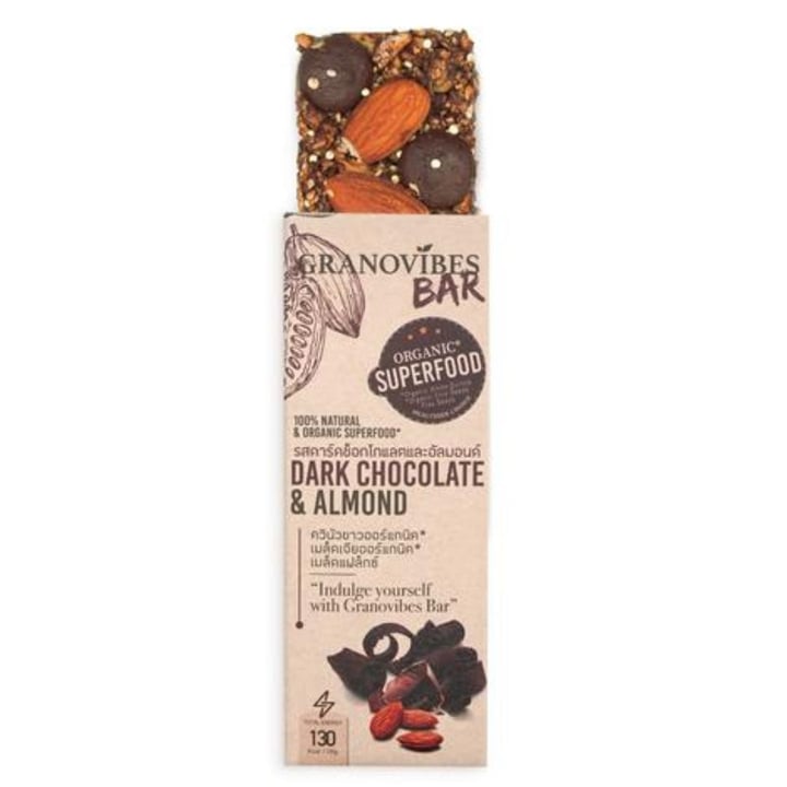 photo of Foods Granovibes Dark chocolate &Almonds granola bar shared by @georginaxuan on  26 Jun 2019 - review