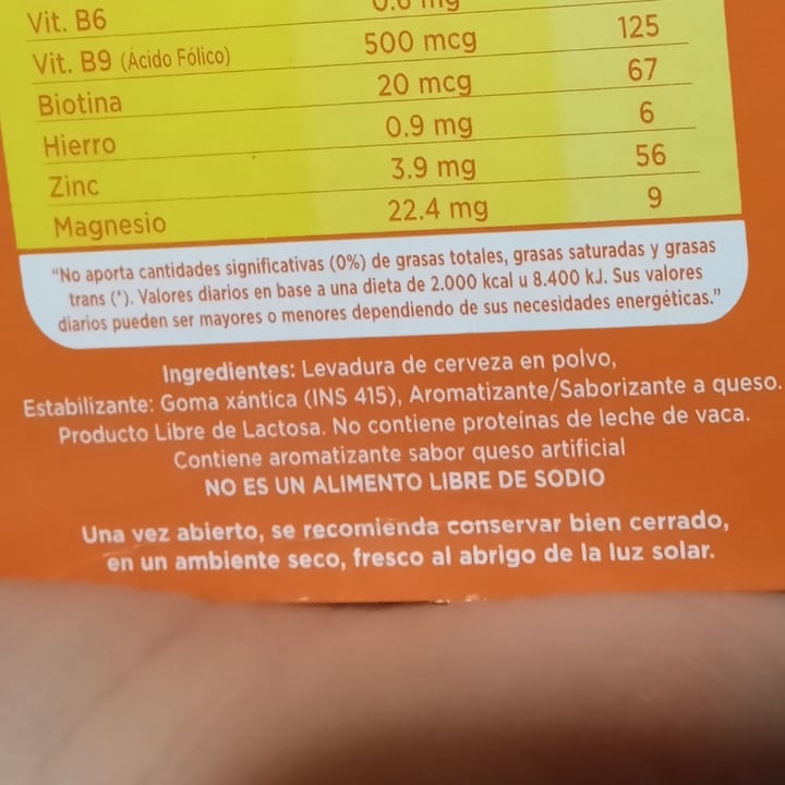 review photo of Nutrileva Levadura de Cerveza sabor Queso shared by @sashii on 17 Apr 2021 - review