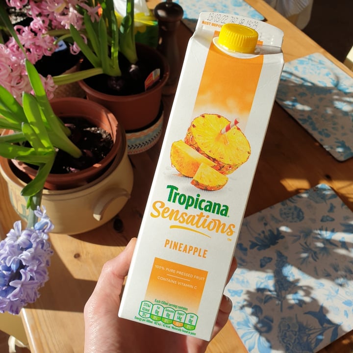 photo of Tropicana Pineapple juice shared by @peteri on  17 Feb 2022 - review