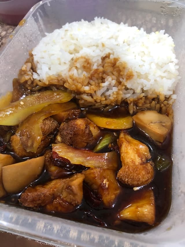 Photo of the dish “Monkeyhead Mushroom Rice Set”