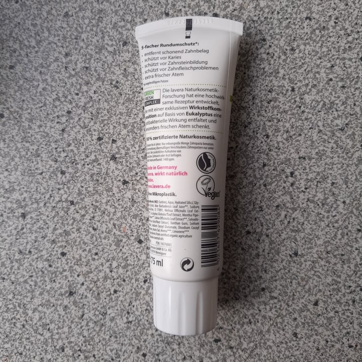 photo of Lavera Naturkosmetik Zahncreme Complete Care shared by @domcsiwill on  22 Jan 2021 - review