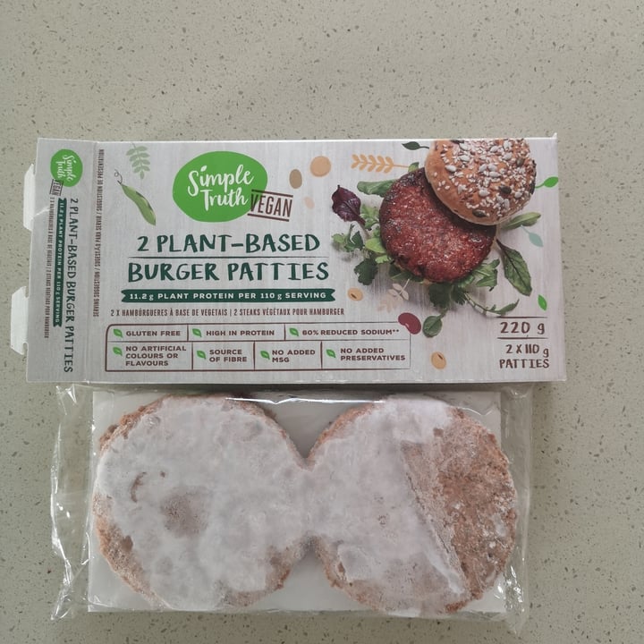 photo of Simple Truth Burger Patties shared by @vickysveganry on  25 Jan 2021 - review