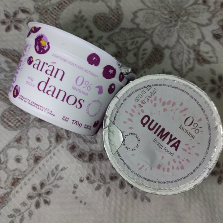 photo of Quimya Yogurt sabor Arándanos shared by @vegannn2020 on  09 Dec 2020 - review