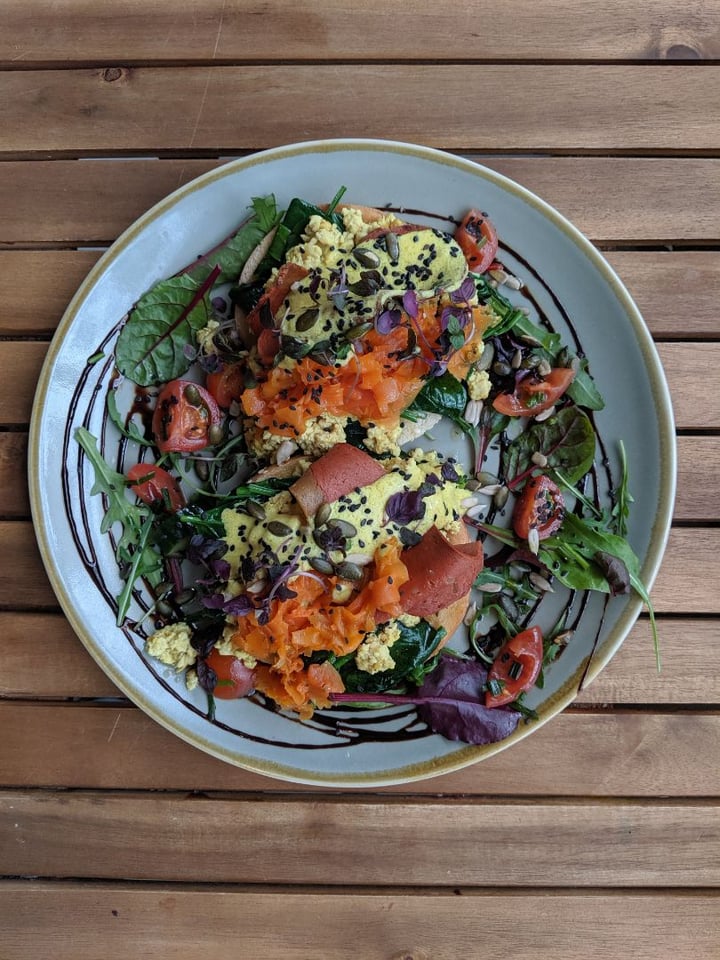 photo of Bonobo Cafe Smoked Carrot Bagel shared by @bonojo on  20 Mar 2020 - review