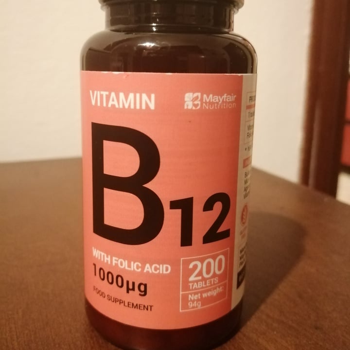 photo of Mayfair Nutrition Vitamina B12 e acido folico shared by @elenacg on  29 Mar 2022 - review