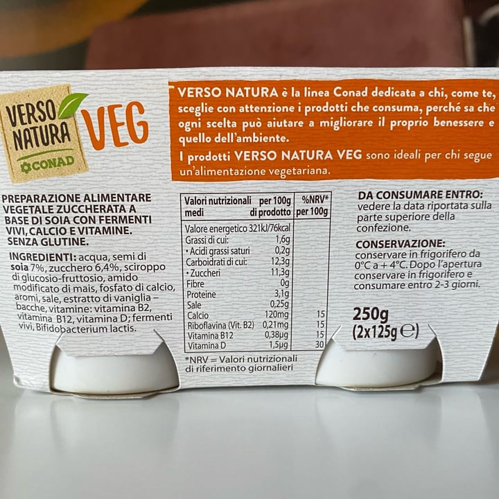 photo of Verso Natura Conad Veg Soia Bianco Cremoso  shared by @vanillac on  27 Sep 2022 - review
