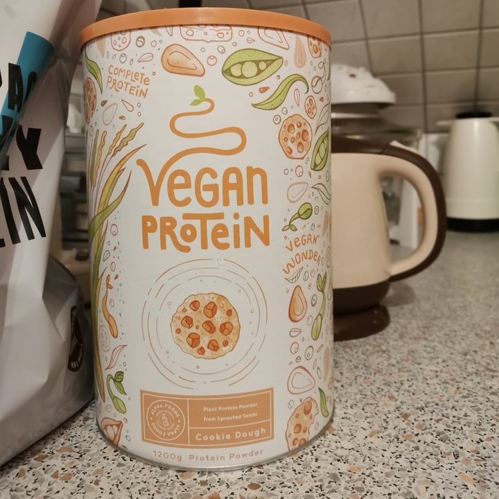 photo of Alpha Foods (Supplements) Vegan Protein Powder (Cookie Dough) shared by @greencyclesarah on  17 Jun 2021 - review