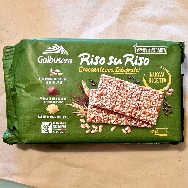 photo of Galbusera Cracker riso su riso Croccantezza Integrali shared by @invariance on  08 Nov 2022 - review