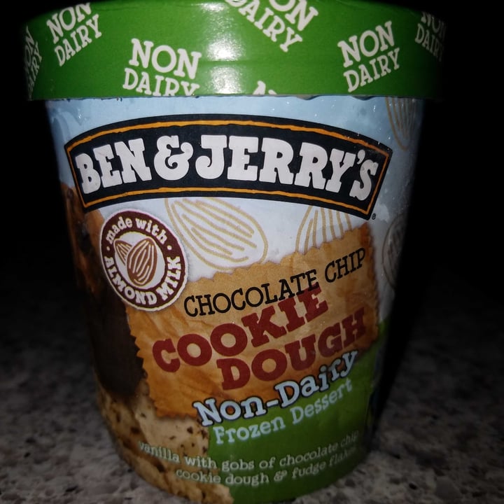 photo of Ben & Jerry's Chocolate Chip Cookie Dough Non-Dairy Frozen Dessert shared by @meghank on  24 Oct 2020 - review