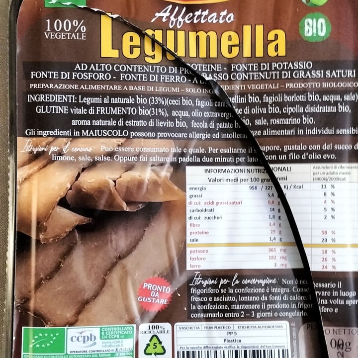 photo of Tutt'altro Affettato legumella shared by @aletoky22 on  31 Aug 2022 - review